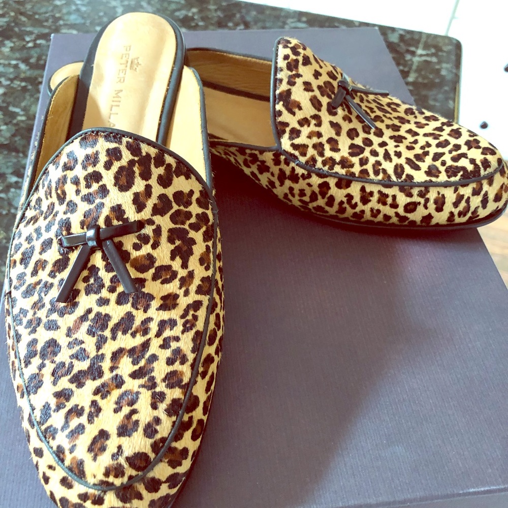 Peter Millar Calf Hair Slide Loafers